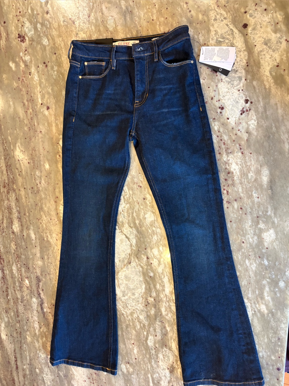 GUESS “Sexy Bootcut” Dark Blue Flare Jeans